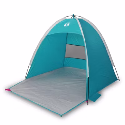 Tente de plage 3 personnes vert imperméable vidaXL