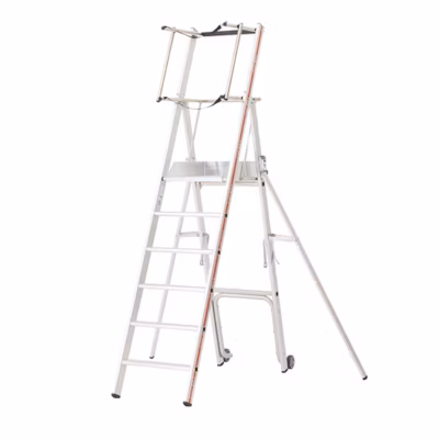 Escabeau PIRL 6 marches – Hauteur max. de travail 3.39m – 838306