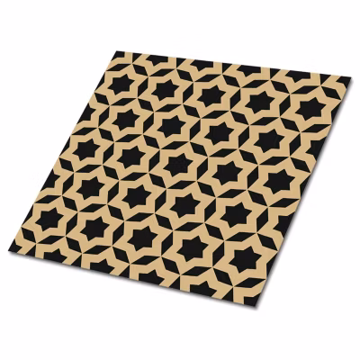Carreaux vinyle Tulup 30×30 cm Étoiles géométriques 9 pcs
