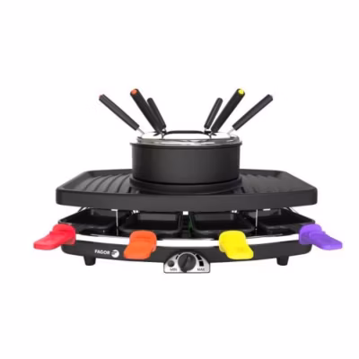 Appareil a Raclette  FAGOR – FG816 –  / Fondue – Jusqu&rsquo;a 8 personnes – Thermostat réglable – 1100W