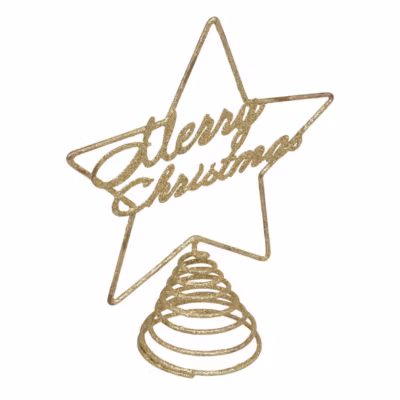 Cimier metal merry xmas 22cm – feeric lights & christmas