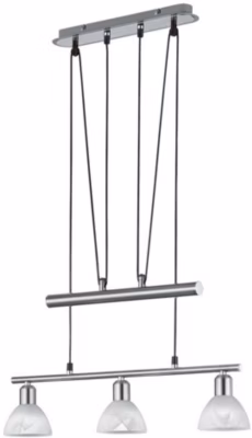 Suspension LED 3xE14, 4,9W, 3x470lm, 3000K – Hauteur réglable 95-160 cm – Trio – Levisto