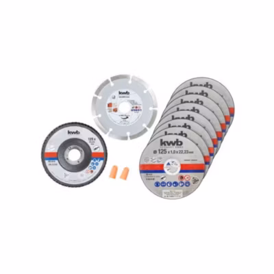 KWB by Einhell 10 disques à tronçonner extra fins, 125×1,0mm