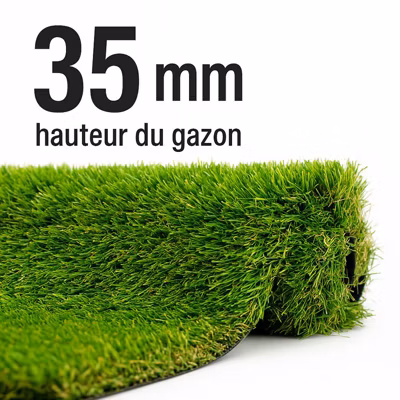 2Mx12M soit 24m2 -Gazon Synthetique 35mm – MGS