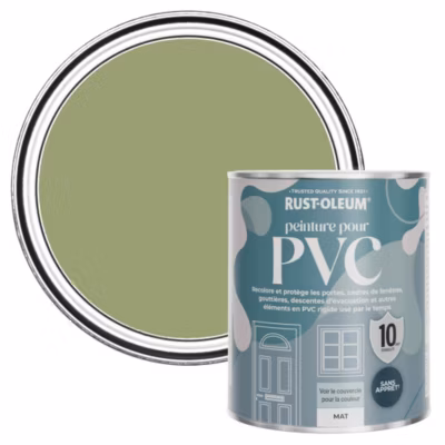 Peinture Verte pour Portes et Fenêtres en PVC, Finition Mate – RUST-OLEUM – Terrain connu 750ml