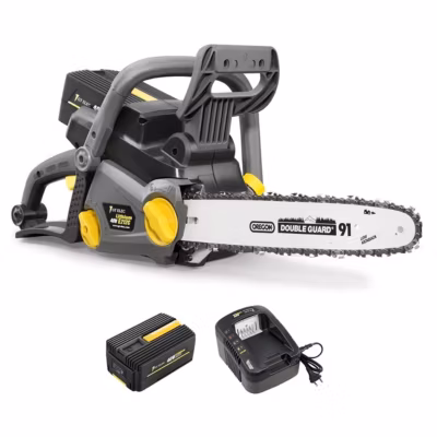 Tronçonneuse sans fil à batterie, 40 V, guide 14 pouces, GT ELEC + batterie 4 Ah + chargeur – GT ELEC