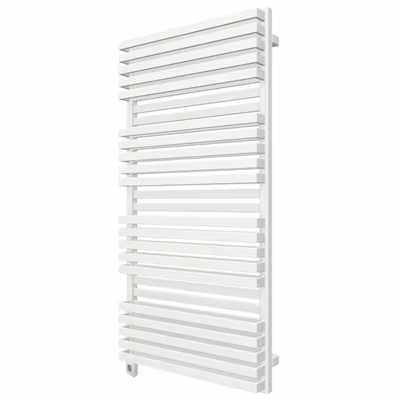 Sèche-serviette électrique blanc de 1185mm de haut et 600mm de large – 1200 Watt – QUA1185/600BSOAE1B