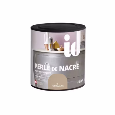 Peinture meubles et boiseries PERLE DE NACRE 500ML TOURMALINE – ID Paris
