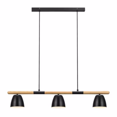 Suspension THEO 3-Rail Métal Noir, H.16.5 – IP20 – GU10 /Nordlux Intérieur