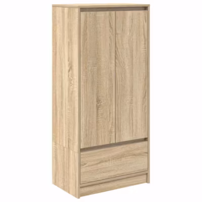 Armoire tiroir chêne sonoma 55,5x34x119,5 cm bois d&rsquo;ingénierie vidaXL