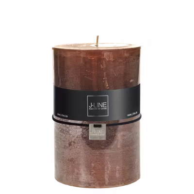 Bougie cylindrique 120H marron 10x10x15 cm