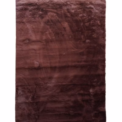 Tapis imitation fourrure extra-doux marron 120×160