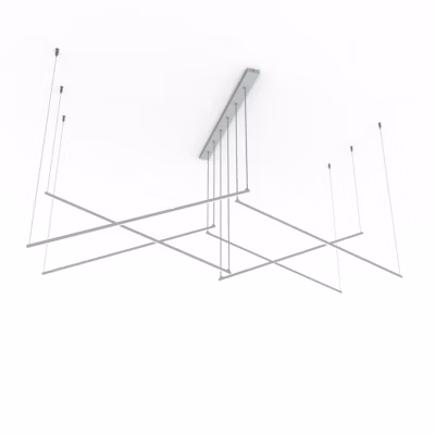 LUMICOM – STORM Suspension, STRIP LED, 102W/m, 3000K, gris, L 200