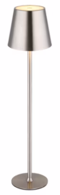 Lampe à poser métal nickel mat, LED VANNIE
