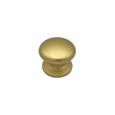 Bouton tirant de porte fixe D70 mm en aluminium Or satiné – breveté