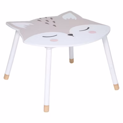 Table enfant Renard – blanc – bois – Atmosphera