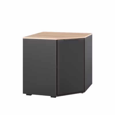 Vicco Sideboard Anthracite 77.9×77.9cm avec 1 porte