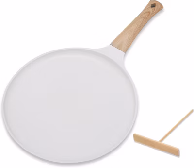 Poêle à crêpes 20 cm noir marron
