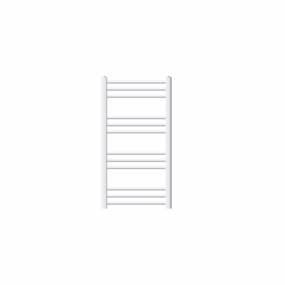 Radiateur de Salle de Bain Design Sahara, 500 x 800 mm, Blanc, Forme Droite