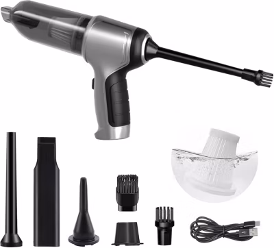 Aspirateur de table sans fil 3 en 1 gris noir