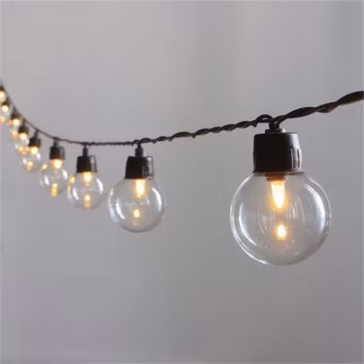 Guirlande lumineuse solaire 20 ampoules rondes