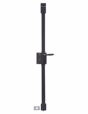 Boitier de serrure en applique Targa à fouillot pour porte d&rsquo;entrée, gauche, 3 pts, axe 45mm, anthracite – THIRARD
