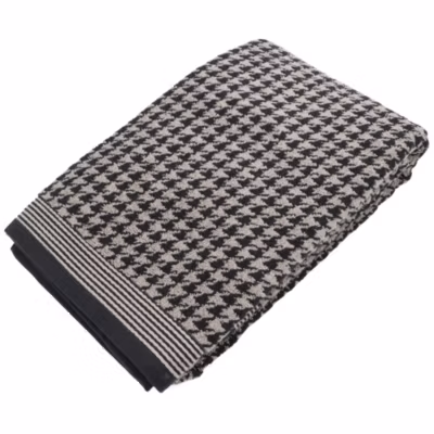 Drap de bain 100×150 cm PIED-DE-POULE gris