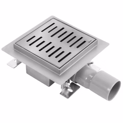 Drain Linéaire Rea Line 15X15 Brush Steel