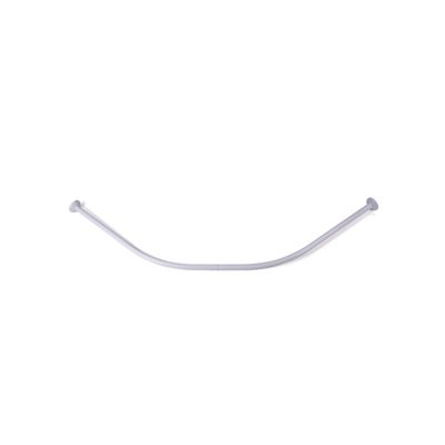 Barre tringle pour rideau de douche Incurvée à  fixer en Alu 80x80cm Blanc MSV