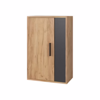 Vicco Étagère murale Chêne doré/anthracite 50.1×78.4cm avec 2 compartiments