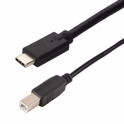 Cordon USB C mâle / USB B mâle