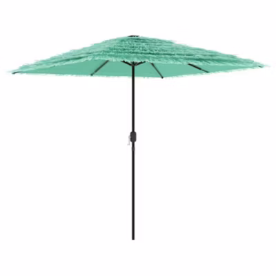 Parasol de jardin avec mât en acier vert 248x248x248 cm vidaXL
