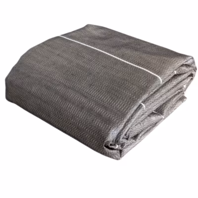 ZENLYS Toile de paillage anti mauvaises herbes Longueur 40m Largeur 5,15m Coloris Marron 130grammes par m2 Grande Largeur 5mètres