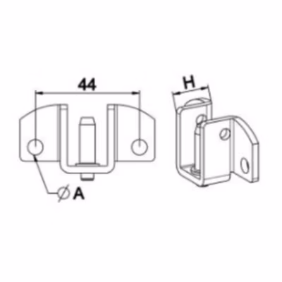 COUSSINET A BROCHE ZF H:17 + VISSERIE