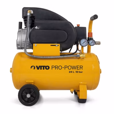 Compresseur d&rsquo;air Silencieux 24 Litres 10 bar 2,5CV 145 PSI 2.5 CV VITO