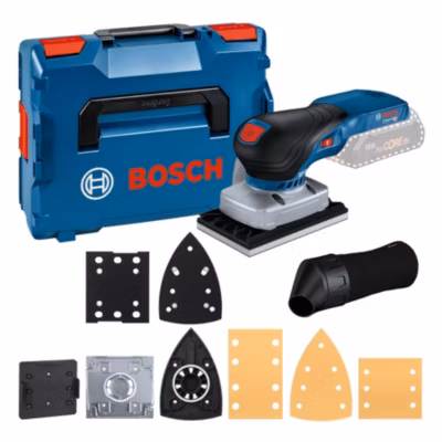 Ponceuse vibrante 18V GSS 18V-13 (sans batterie ni chargeur) en coffret L-BOXX – BOSCH – 06019L0101