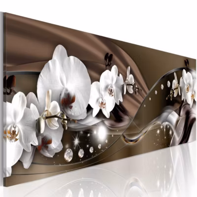 Tableau Fleurs Chocolate Dance of Orchid 120×40 cm
