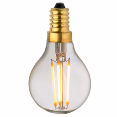 Ampoule Lampe E14 LED Filament droits 4W classique verre clair