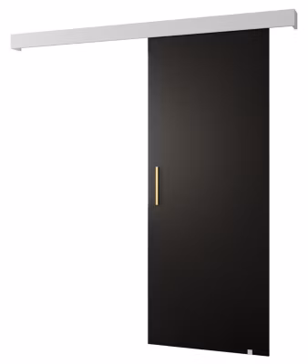 Portes coulissantes Salwador I 70×204 cm (Noir / Blanc / Or)