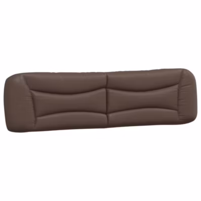 Coussin de tête de lit Hvar marron 200 cm similicuir vidaXL