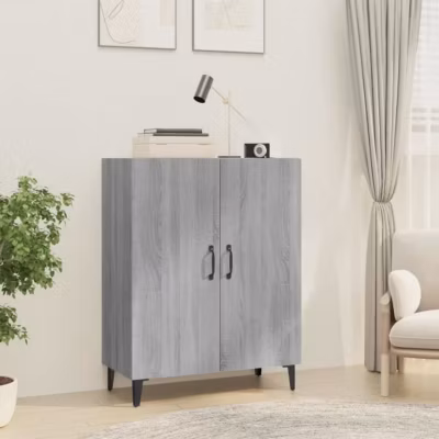 817331 vidaXL Buffet Sonoma gris 70x34x90 cm Bois d&rsquo;ingénierie