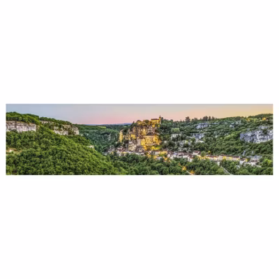 Brise vue imprimé ROCAMADOUR, H.0.8 x L.3 m, 100% occultant, Made in France par Scenolia + kit de fixation offert