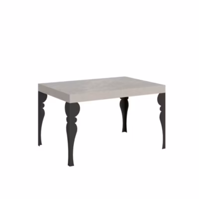 Table extensible Paxon Cashmere 140/244×90 cm avec pieds anthracite