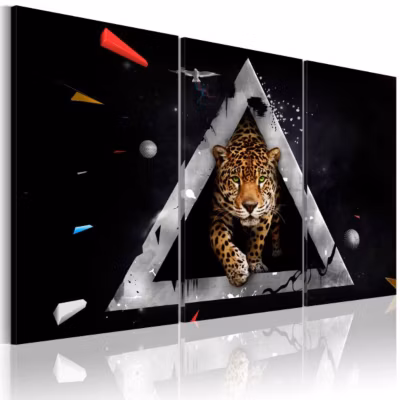 Tableau Guépard arrive 60×40 cm