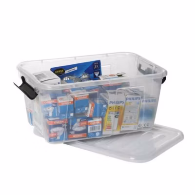 Boîte de rangement avec couvercle Home Box 8 litres – Gris