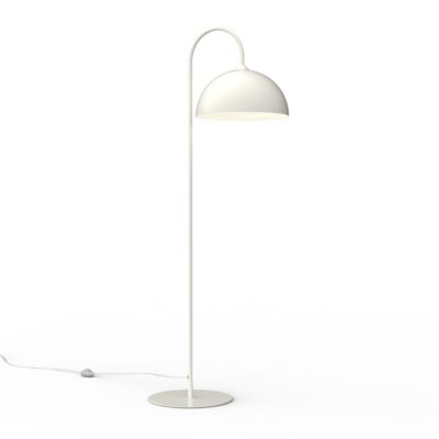 LUMICOM – CASSIS ARCO Piantana, 1XE27, max 42W, metallo, bianco lucido, D40cm H170cm