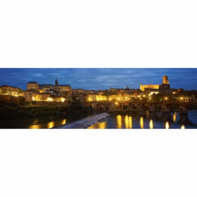 Tableau sur toile albi de nuit 30×97 cm Fabriqué en France
