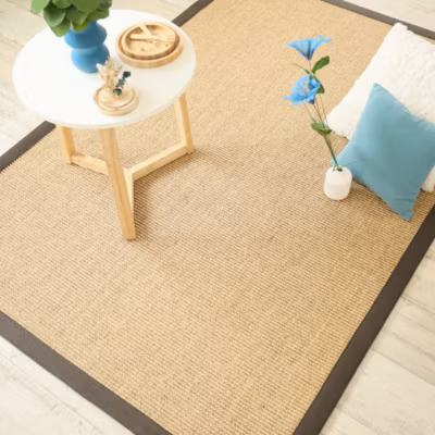 Tapis Sisal grosses boucles – Cuba orge – Ganse chocolat – 160 x 230 cm