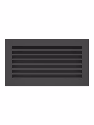 Grille d&rsquo;aération de cheminée noire – Hide 17×30