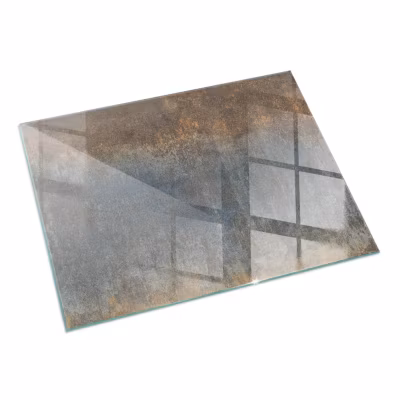 Plaque de protection verre trempé cheminée Tulup 60×40 cm Modèle texturé abstrait 1 pc